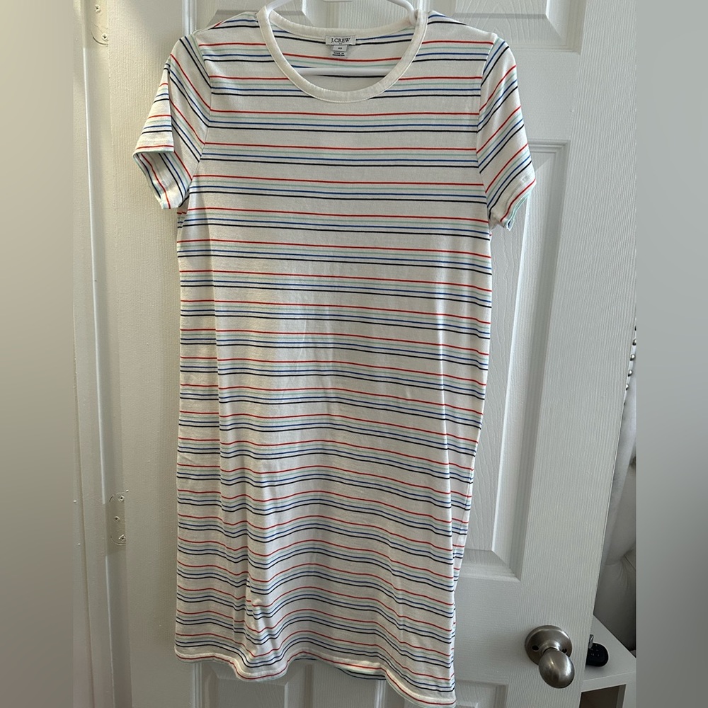 J. Crew. Striped t shirt dress. XS.